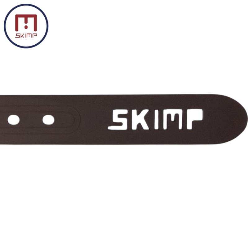 画像1: SKIMP シリコンラバーベルト ※帯のみ 単品販売 長さ約135cm 幅約3.4cm メール便可【茶 ブラウン】 (1)