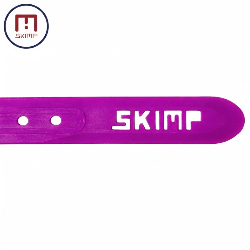 ゴルフベルト赤 SKIMP シリコンベルト パープル 紫