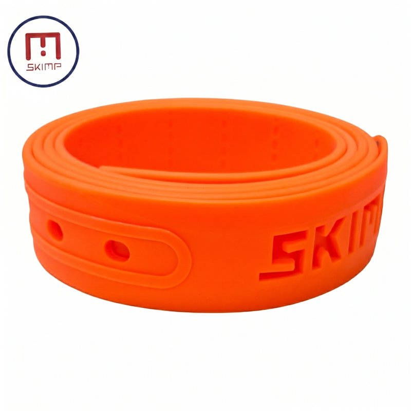 ゴルフ ベルト オレンジ シリコンベルト 防水　SKIMP　洗える