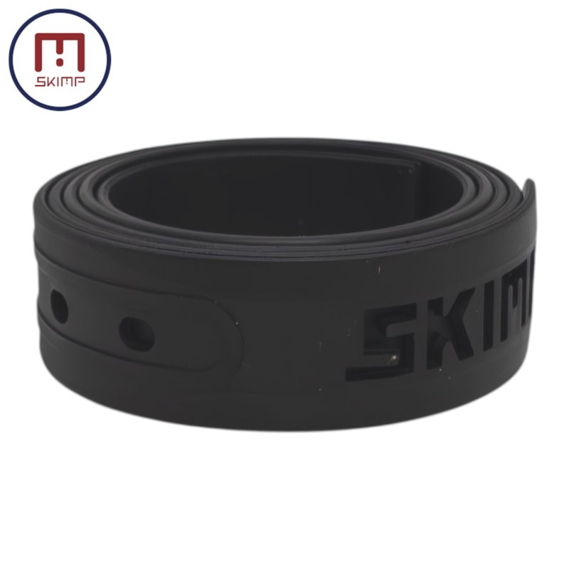 画像2: SKIMP シリコンラバーベルト ※帯のみ 単品販売 長さ約135cm 幅約3.4cm メール便可【黒 ブラック】 (2)