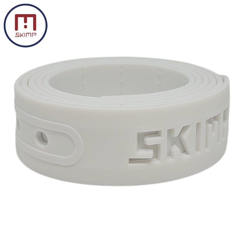 画像2: SKIMP シリコンラバーベルト ※帯のみ 単品販売 長さ約135cm 幅約3.4cm メール便可【白 ホワイト】 (2)