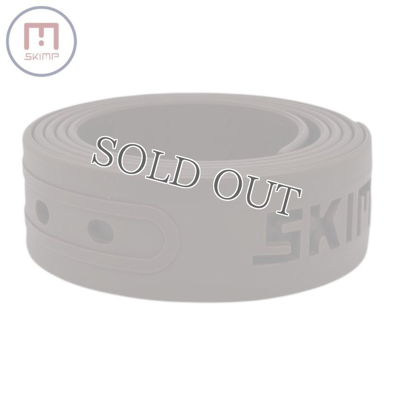 画像2: SKIMP シリコンラバーベルト ※帯のみ 単品販売 長さ約135cm 幅約3.4cm メール便可【茶 ブラウン】 (2)