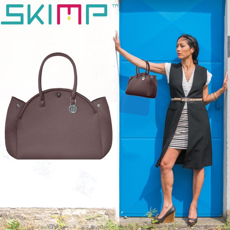 ウェットスーツ素材バッグ SKIMP ブラウン (茶色)