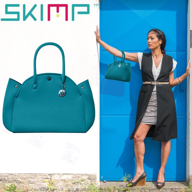 ウェットスーツ素材バッグ SKIMP エメラルドグリーン