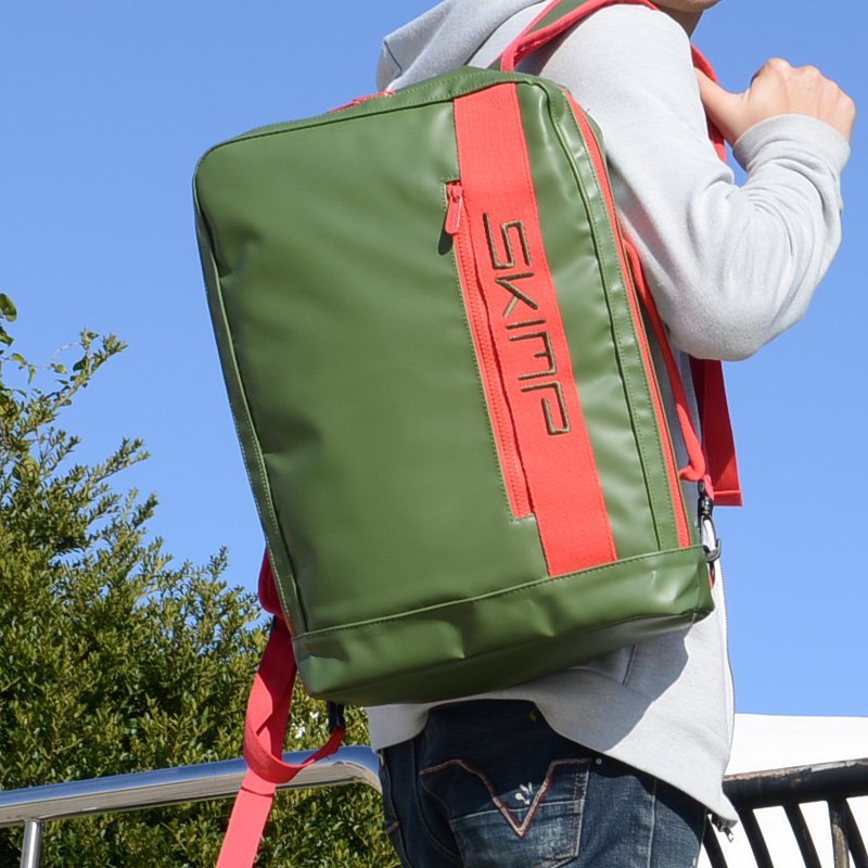 リュックサック緑色