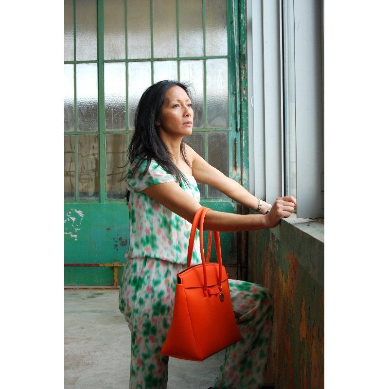 SKIMPウェットスーツ素材トートバッグオレンジ2