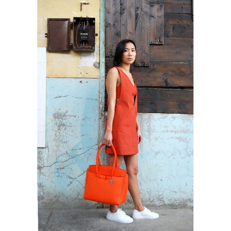 SKIMPウェットスーツ素材トートバッグオレンジ4