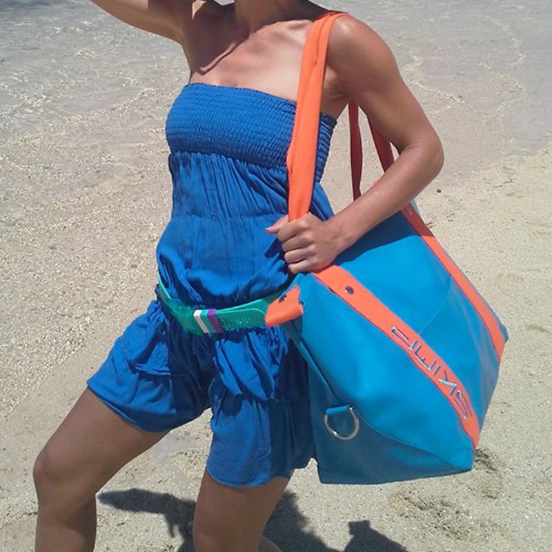 SKIMP海ボストンバッグブルー2