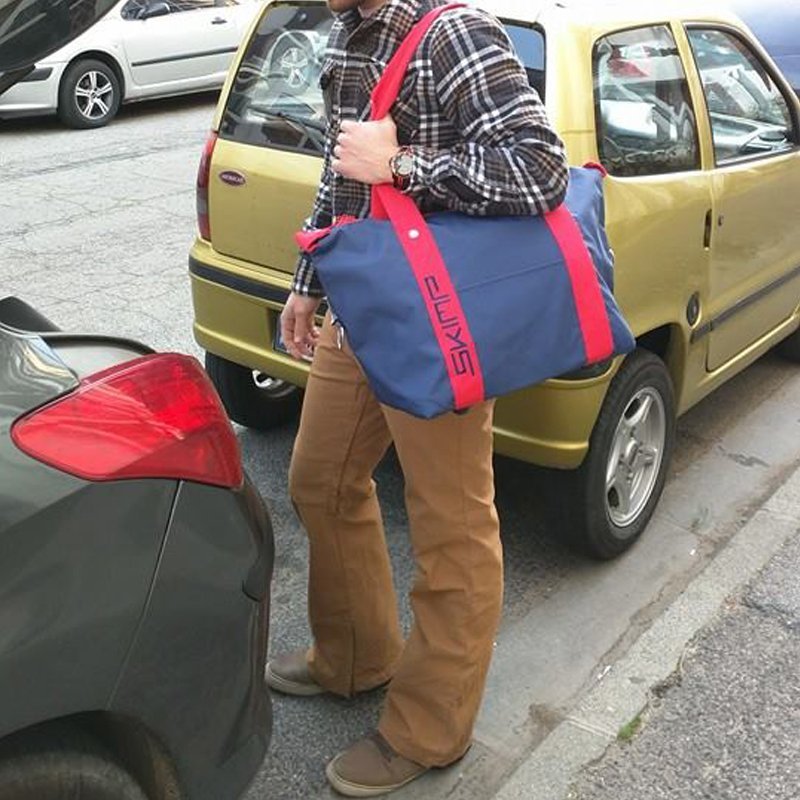 SKIMP防水ボストンバッグ紺3