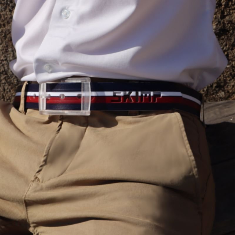 SKIMPゴルフベルトコーデストライプ4