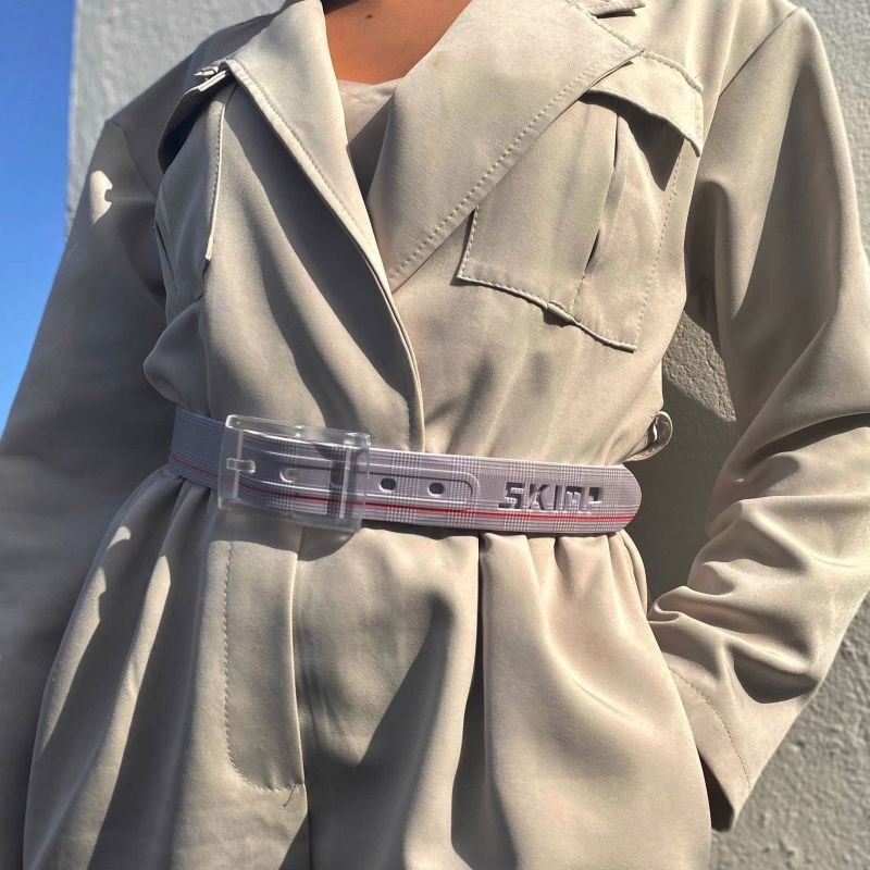 SKIMP金属アレルギーベルトコーデPDGベージュ