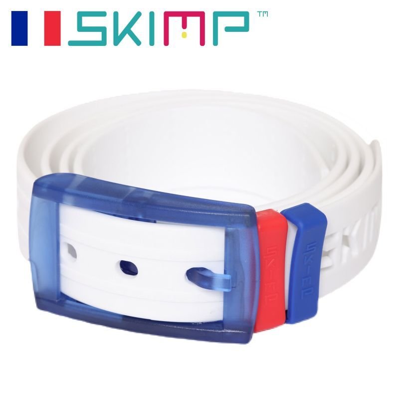 ラバーベルト　ホワイト トリコロール