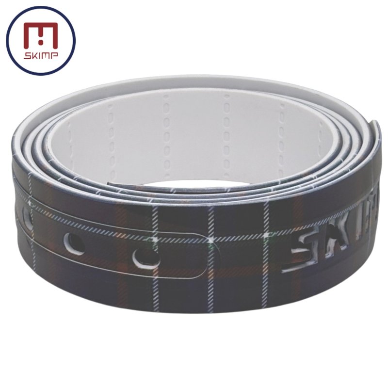 画像2: SKIMP プリントベルト ※帯のみ 単品販売 長さ約140cm 幅約3.4cmメール便可【ブルー・スコティッシュ】 (2)