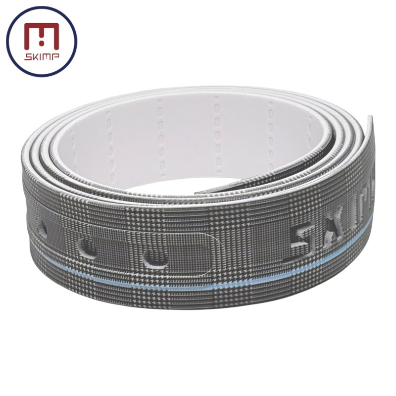 画像2: SKIMP プリントベルト グレンチェック ※帯のみ 単品販売 長さ約140cm 幅約3.4cmメール便可【PDG ブラック】 (2)