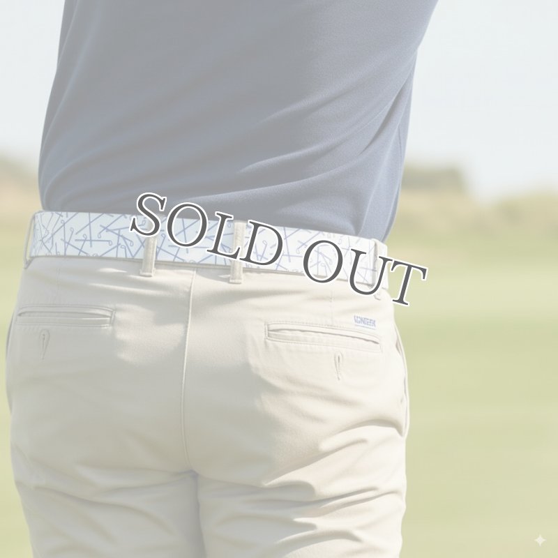 画像5: SKIMP プリントベルト メンズ レディース 長さ約140cm 幅約3.4cm【スイングブルー】 (5)