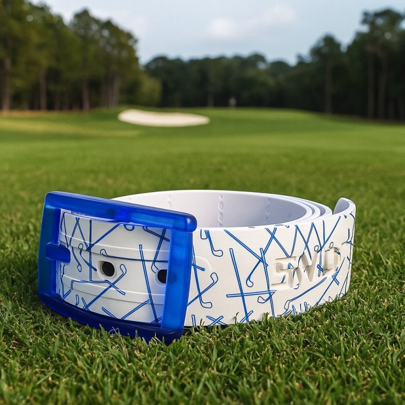 画像4: SKIMP プリントベルト メンズ レディース 長さ約140cm 幅約3.4cm【スイングブルー】 (4)