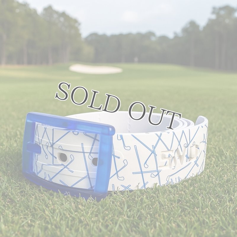 画像4: SKIMP プリントベルト メンズ レディース 長さ約140cm 幅約3.4cm【スイングブルー】 (4)