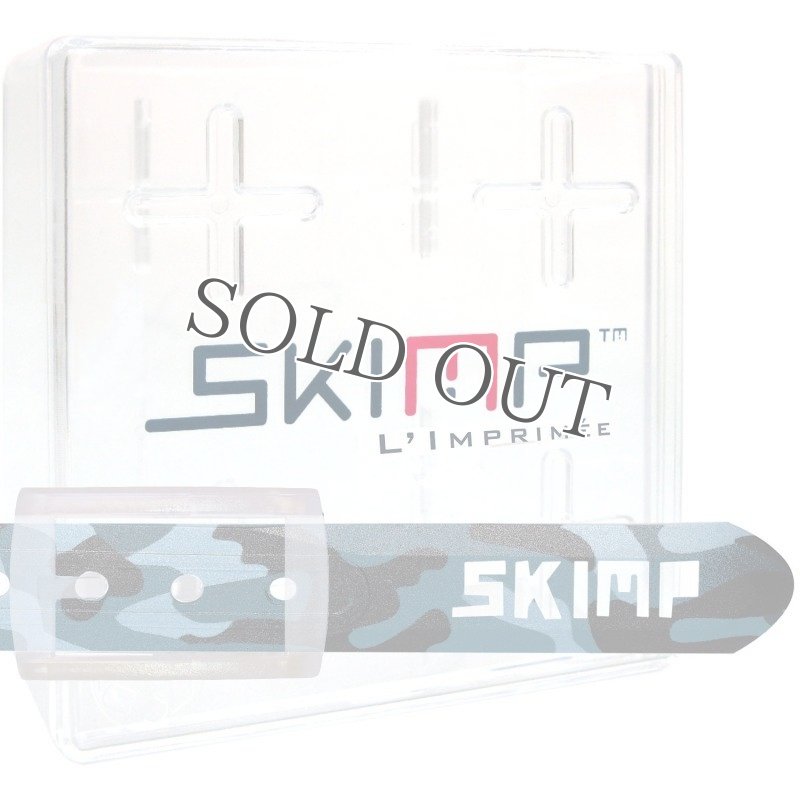 SKIMPラバーベルト迷彩ブルー