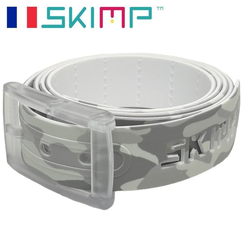 画像2: SKIMP プリントベルト メンズ レディース 長さ約140cm 幅約3.4cm【アーミーグレー】 (2)