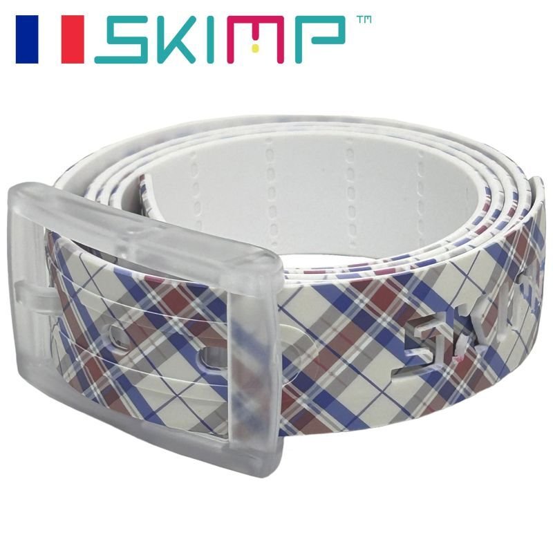 画像2: SKIMP プリントベルト メンズ レディース 長さ約140cm 幅約3.4cm【タータンチェック】 (2)