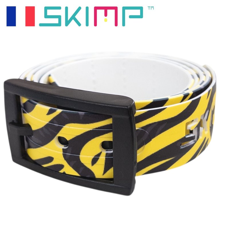 画像2: SKIMP プリントベルト メンズ レディース 長さ約140cm 幅約3.4cm【タイガー】 (2)