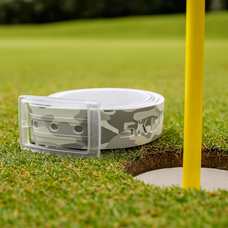 画像6: SKIMP プリントベルト メンズ レディース 長さ約140cm 幅約3.4cm【アーミーグレー】 (6)