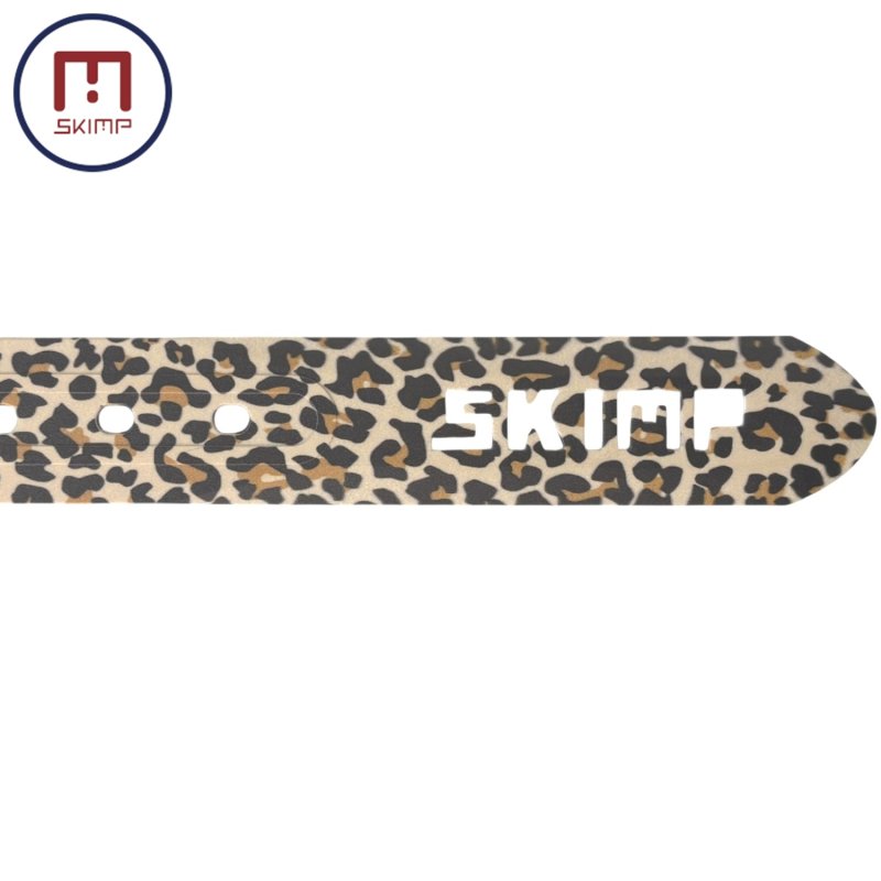 画像1: SKIMP プリントベルト ※帯のみ 単品販売 長さ約140cm 幅約3.4cmメール便可【ヒョウ】 (1)