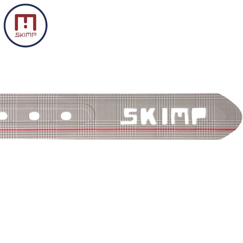 画像1: SKIMP プリントベルト グレンチェック ※帯のみ 単品販売 長さ約140cm 幅約3.4cmメール便可【PDG ベージュ】 (1)