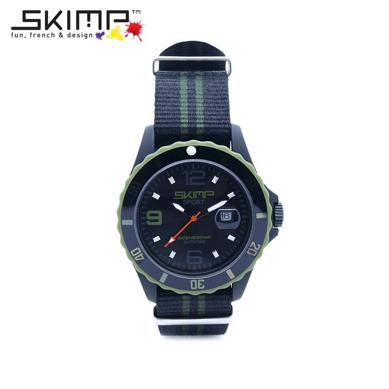 メーカー直送】 新品ミリタリー NATOバンド 腕時計 緑 カジュアル アウトドア