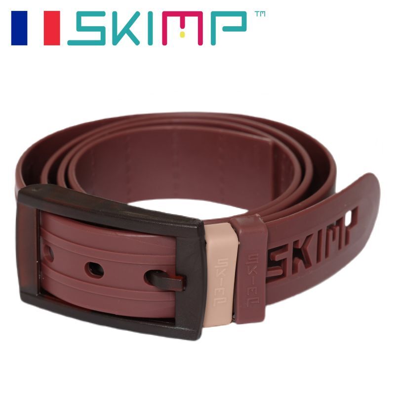 ラバーベルト ゴルフ 春 夏 茶色 乗馬【SKIMP公式通販】金属アレルギー対応 34mm